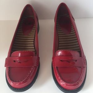 Gianni Bini patent leather penny loafers
